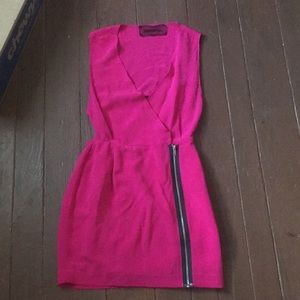 The reformation hot pink party dress in size xs